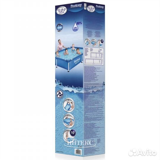 Прямоугольный каркасный бассейн Bestway 221*150*43