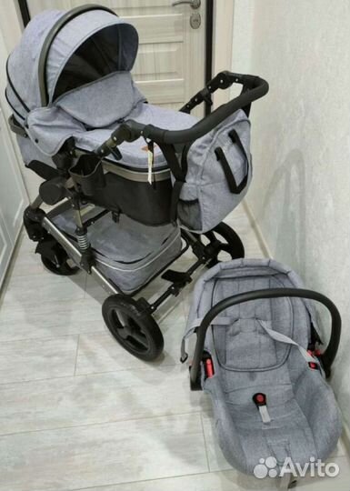 Коляска luxmom 2 в 1 + Автолюлька