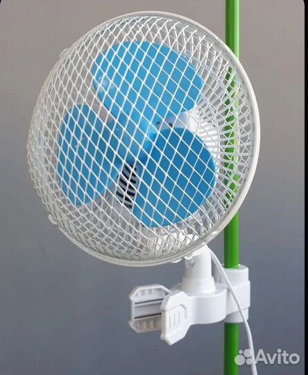 Вентилятор с автоповоротом в гроубокс