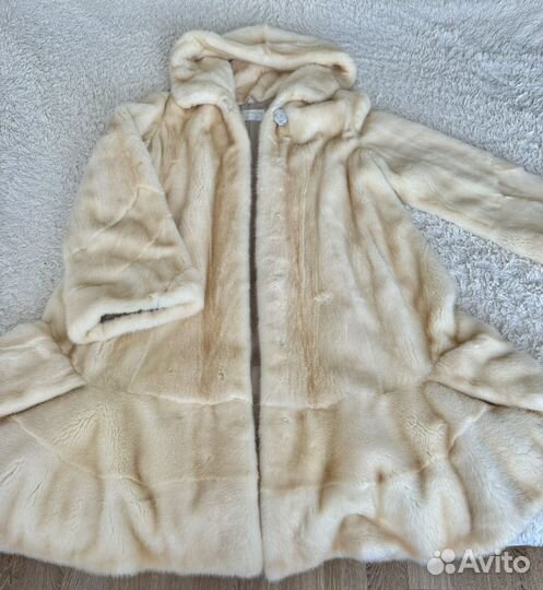 Шуба норковая белая Итальянская