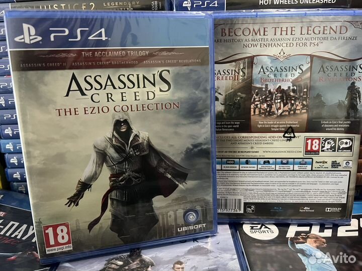 Диск Assassins Creed Ezio Collection PS4 / Новый