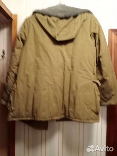 Военная тёплая зимняя куртка-ватник для несения ка