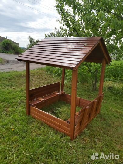 Песочница Ладушки с крышей