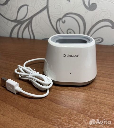 Зарядная док-станция для AirPods, белый, Deppa