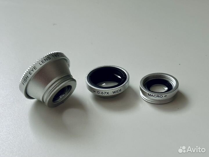 Объективы макро и фишай для смартфона