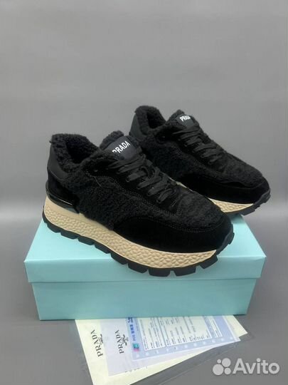 Кроссовки Prada С Мехом Барашки Размеры 36-40