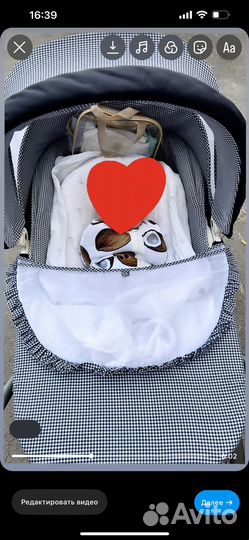 Коляска люлька peg perego culla auto