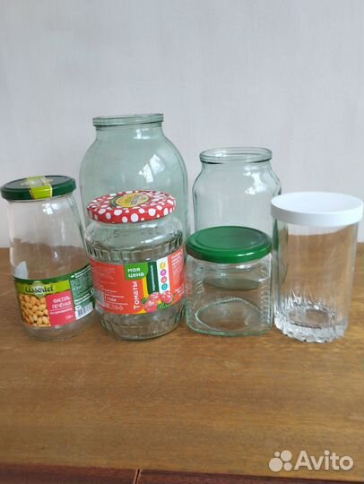 Банки и емкости стеклянные разные