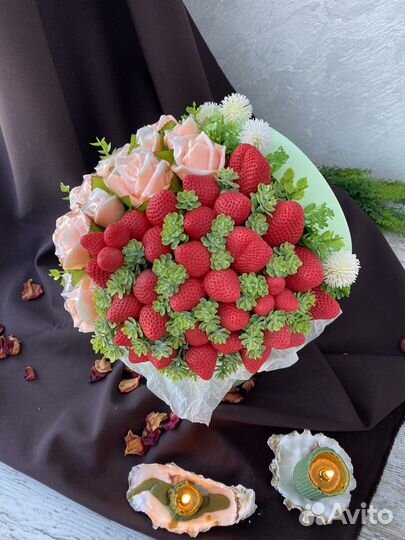 Букеты из мыльных роз