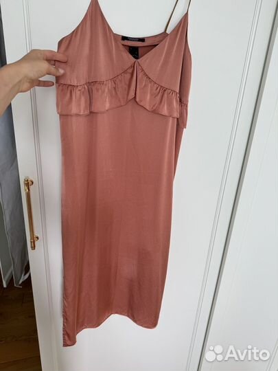 Комбинация в пижамном стиле, сорочка на бретелях