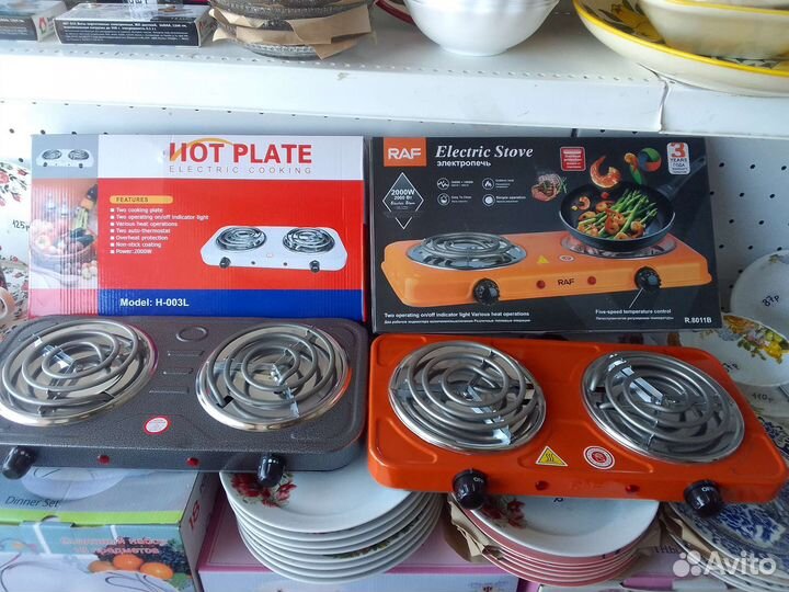 Электроплиты 2 конф и 1 конф. (настольные)