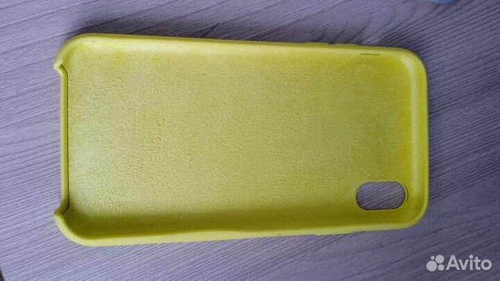 Оригинальный чехол для iPhone XS Max желтый