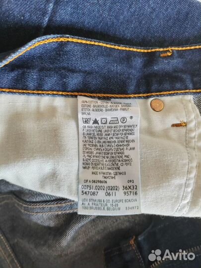 Джинсы Levi's 751 W36 L32