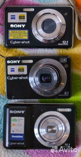 Фотоаппараты Sony на запчасти S2000, W130, W210