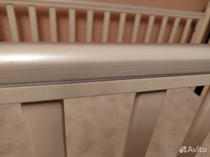 Детская кроватка Papaloni качалка с матрасом120х60