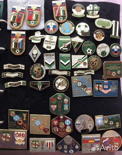 Значки английские фк Торпедо, Спартак, цска
