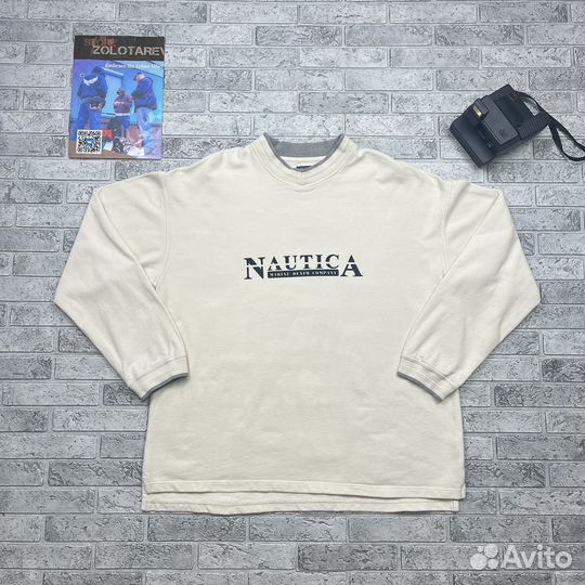 Винтажный Свитшот Nautica Big Logo Vintage