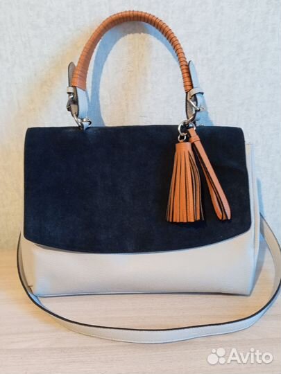 Сумка Zara натуральная кожа