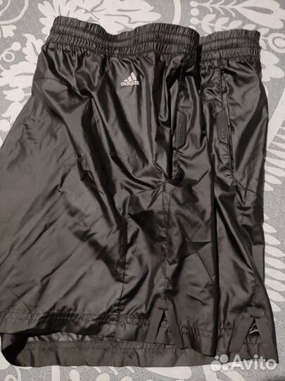 Чёрные блестящие шорты Adidas porsche design