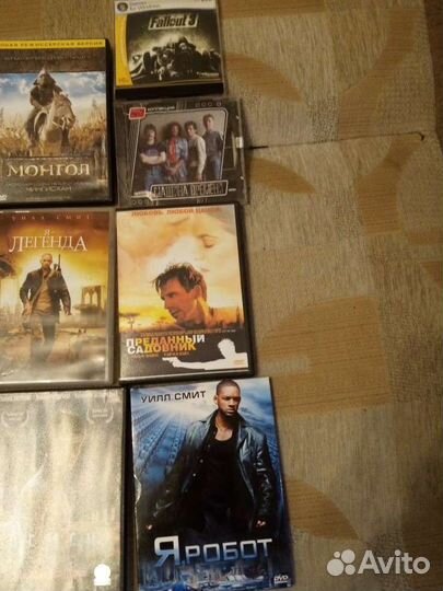 DVD диски с фильмами и диск Fallout 3