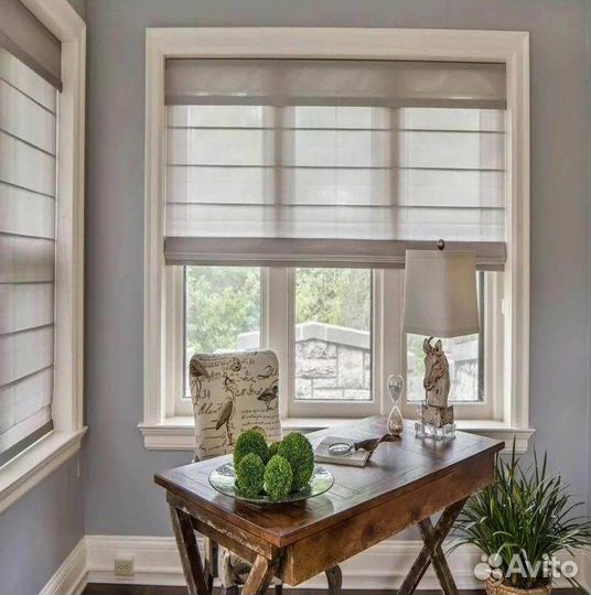 Римские шторы двойные