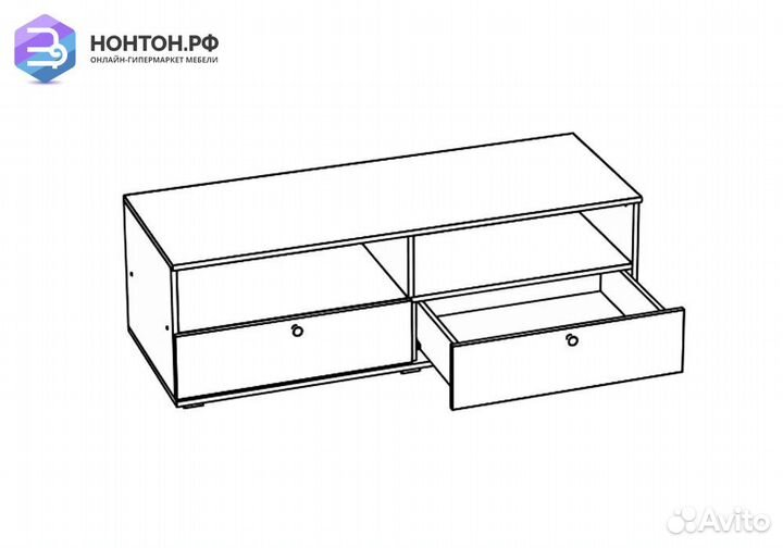 Тв-тумба Престиж жемчуг / венге
