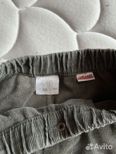 Утепленные брюки zara 104
