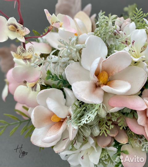 Букет из ароматных мыльных цветов ручной работы