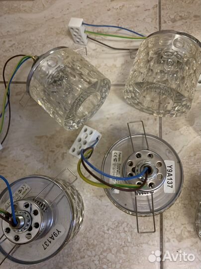 Светильник иво-20W 12в,G4 с декоративным стеклом