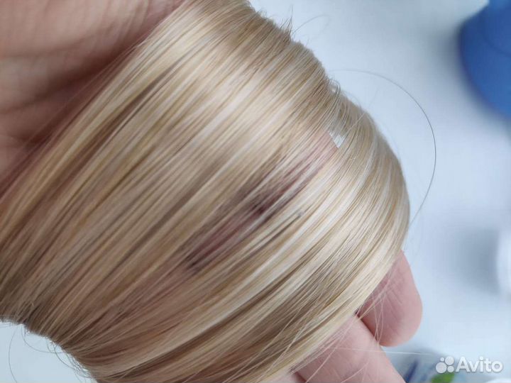 Волосы на заколках