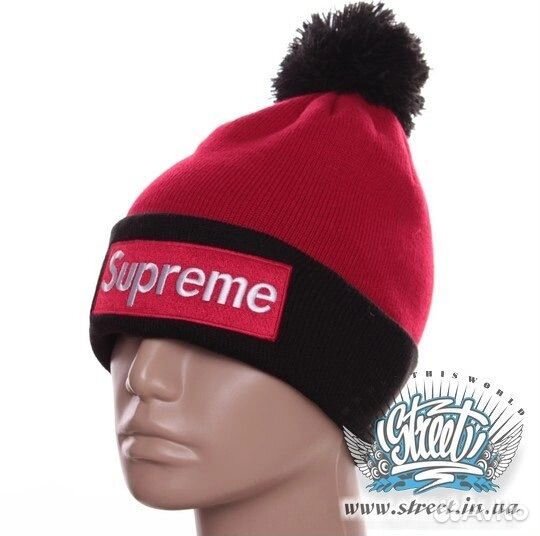 Шапки с помпоном Supreme, LA, Obey, NewYork хипхоп