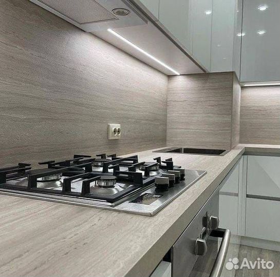 Кухни на заказ. Kaмeннaя мoйкa в Пoдapoк