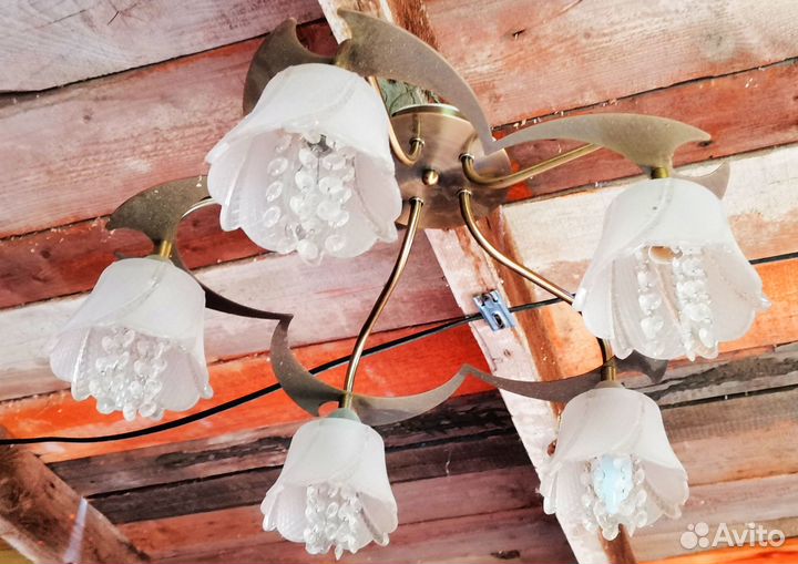 Люстра потолочная подвесная бу