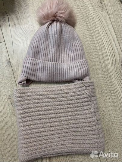 Комплект шапка, шарф