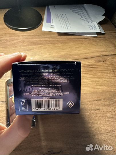 Туалетная вода antonio banderas 100 мл