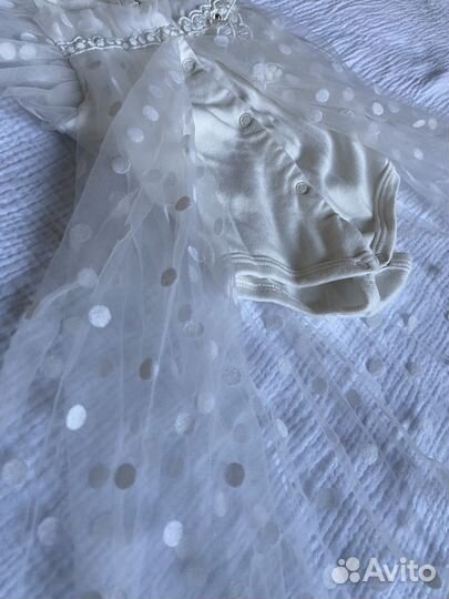 Нарядное боди для девочки 56