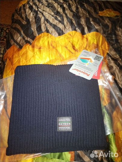 Шарф мужской черный