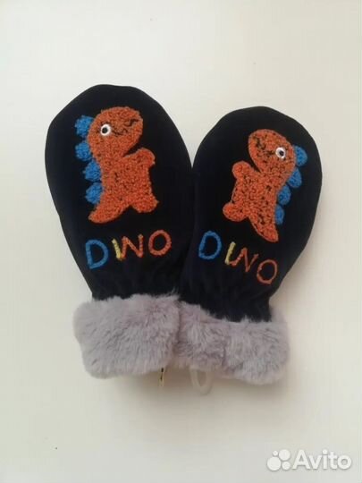 Варежки детские 2 года