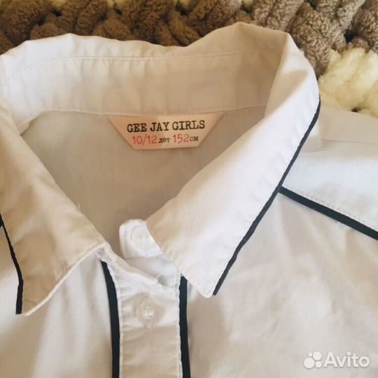 Рубашка для девочки 10 лет