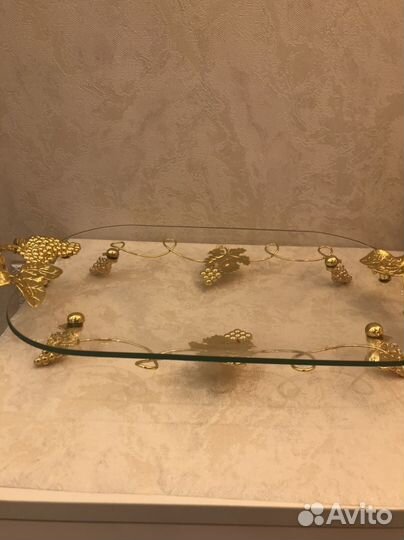 Блюдо стеклянное