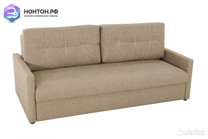 Диван еврокнижка Норд темно-бежевый