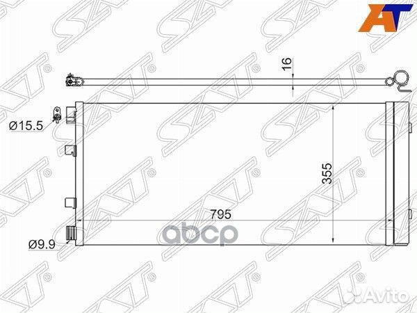 Радиатор кондиционера Renault Master 10- ST-RNM