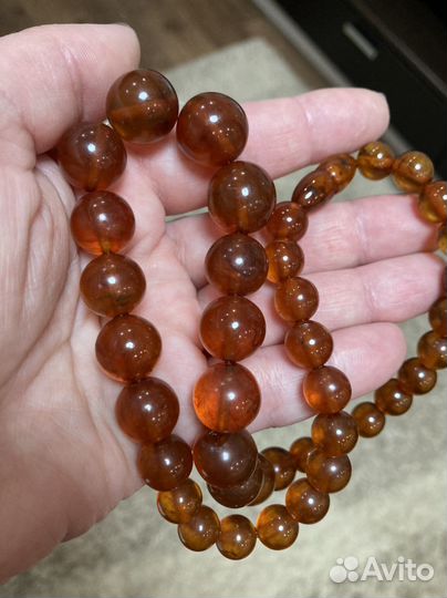 Бусы из янтаря СССР