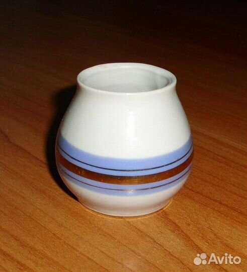 Горчичница фарфор СССР высота 4.5 см