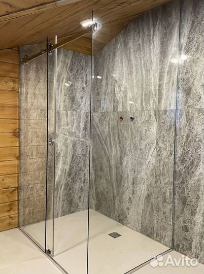 Душевые стеклянные перегородки на заказ