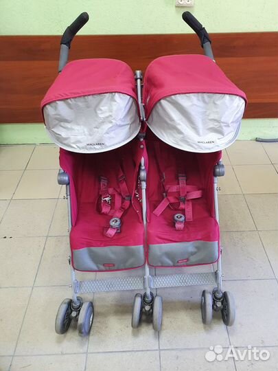Коляска для двойни maclaren twin techno