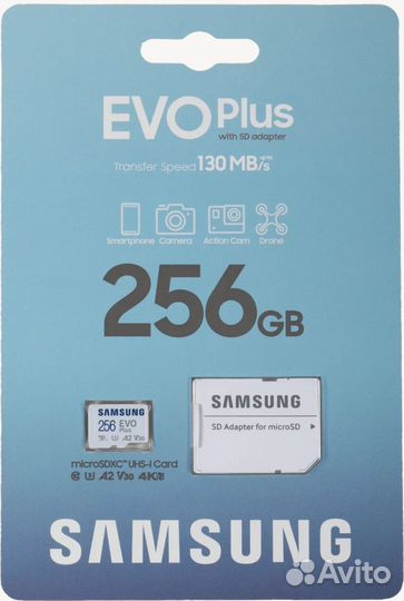 Карта памяти micro sd 256 samsung