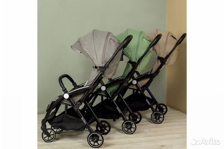 Leclerc magic fold зел коляска легкая