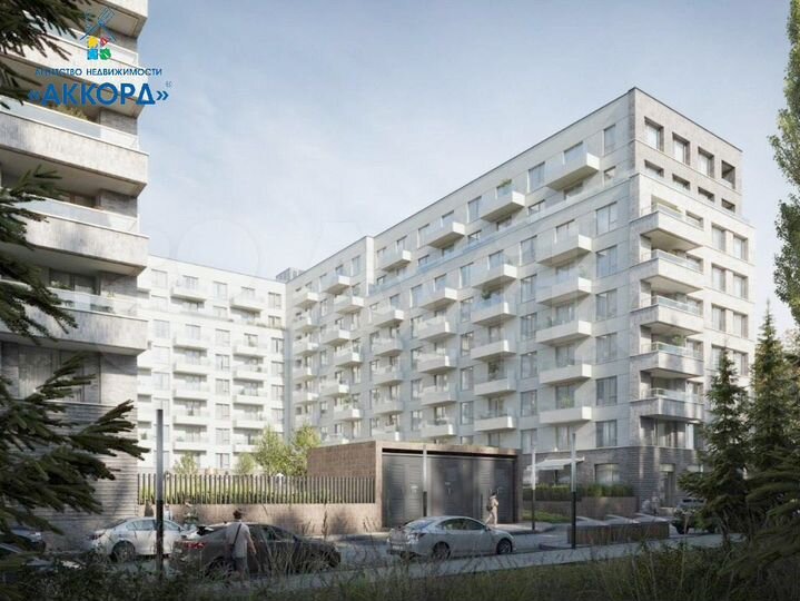 2-к. квартира, 66,3 м², 3/7 эт.