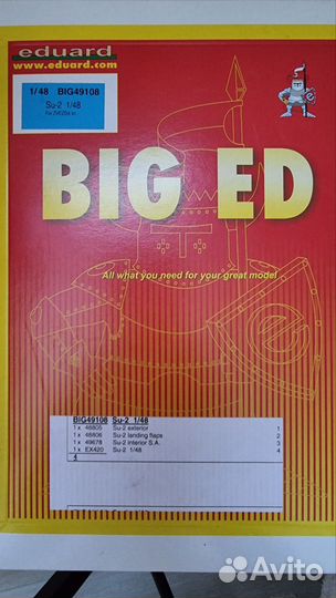 Набор фототравления BigEd BIG49108 Su-2 1/48